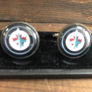 CUFFLINKS for formal shirt WINIPEG JETS  NHL HOCKEY Cuff Links Prom Groom Gift